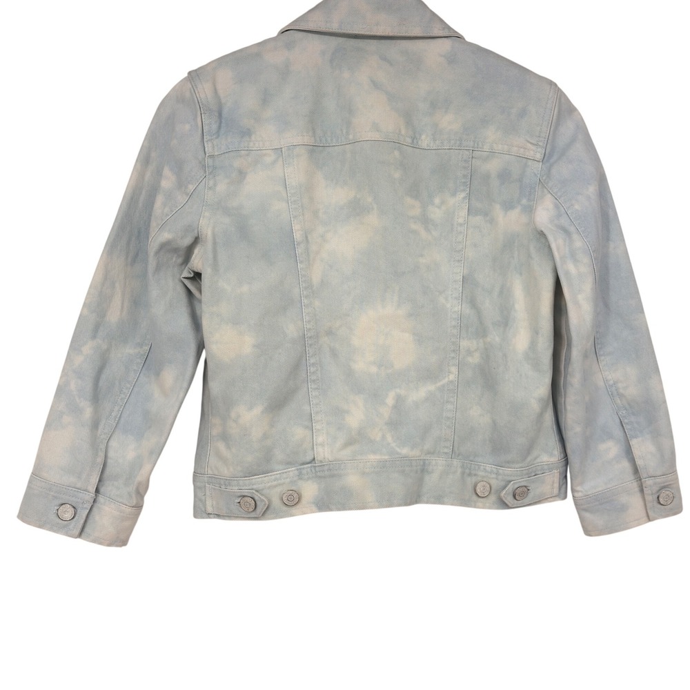 Lauren Ralph Lauren Jacket Womens XS Blue‎ Santorini Fash Tie Dye Denim Trucker - Picture 6 of 11